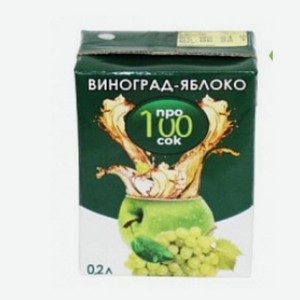 Нектар виноградно-яблочный ТМ ПРО100 сок 0,2л Россия