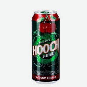 Нап. с/a  HOOCH Super со вкусом Вишни  ж/б 7,2% 0,45л