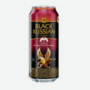 Нап. с/а  Черный Русский  кок-ль, ж/б, 7,2%, 0,45л Россия