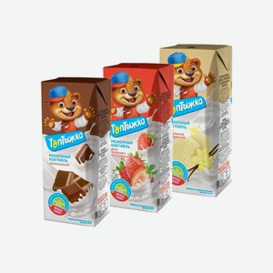 Коктейль молочный ультрапаст.Топтыжка 3,2% 0,2л БЗМЖ