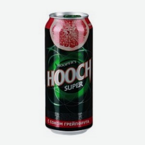 Нап. с/а  HOOCH Super со вкусом Грейпфрута  ж/б 7,2% 0,45л Россия