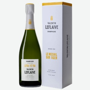 Шампанское Valentin Leflaive Le Mesnil sur Oger в подарочной упаковке 0.75 л