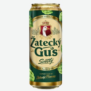 Пиво ЖАТЕЦКИЙ ГУСЬ, Светлое, фильтрованное, 4,6%, 0,45л