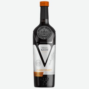 Вино Villa Krim Cabernet красное сухое 0,75 л
