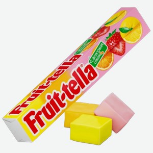 Жевательные конфеты Fruittella Ассорти клубника-апельсин-лимон 41 г