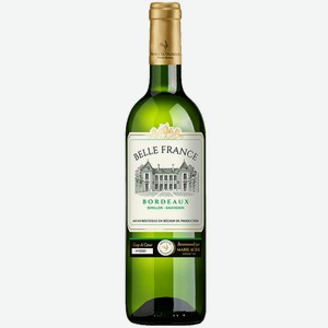 Вино BORDEAUX BLANC BELLE FRANCE 0.75 л