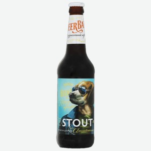 Пиво Букет Чувашии Породистый крафт Stout темное 0,45 л