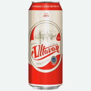 Пиво Vlatvan светлое 0,5 л ж/б
