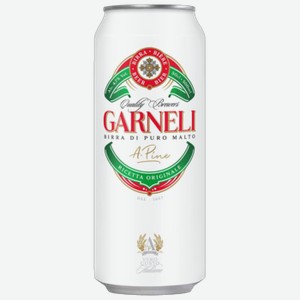 Пивной напиток Garneli светлый 0,5 л ж/б