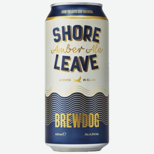 Пиво BrewDog Shore Leave светлое 0,44 л ж/б