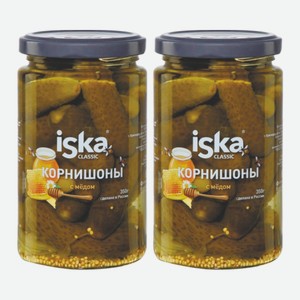 Огурцы Iska корнишоны с медом 350 г