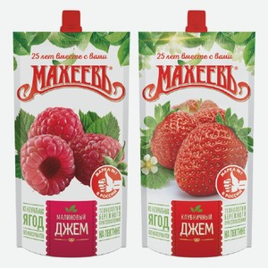 Джем Махеев клубника, малина 300 г