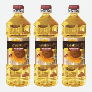 Масло подсолнечное нерафинированое Кубаночка ароматное в/с 0,5 л