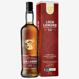 Виски Loch Lomond Single Malt 12 лет 0,7 л в подарочной упаковке