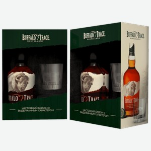 Виски Buffalo Trace 0,75 л в подарочной упаковке + стакан