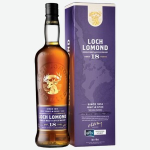 Виски Loch Lomond Single Malt 18 лет 0,7 л в подарочной упаковке