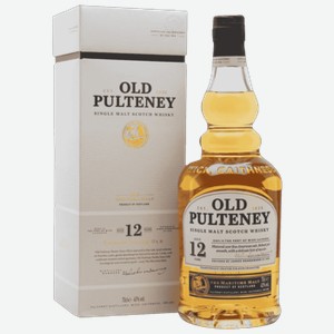 Виски Old Pulteney 12 лет 0,7 л в подарочной упаковке