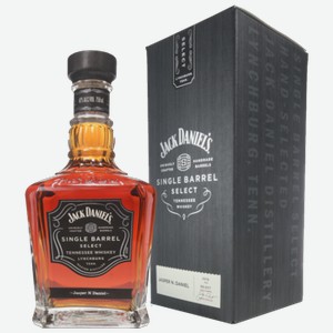 Виски Jack Daniel s Single Barrel Select 0,75 л в подарочной упаковке
