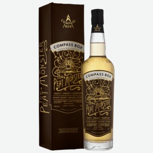 Виски Compass Box The Peat Monster Blended Malt 0,7 л в подарочной упаковке