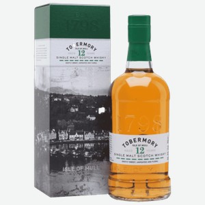 Виски Tobermory 12 лет 0,7 л в подарочной упаковке