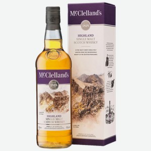 Виски McClelland s Highland 0,7 л в подарочной упаковке