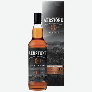 Виски Aerstone Land Cask 10 лет 0,7 л в подарочной упаковке