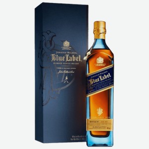 Виски Johnnie Walker Blue Label 1 л в подарочной упаковке