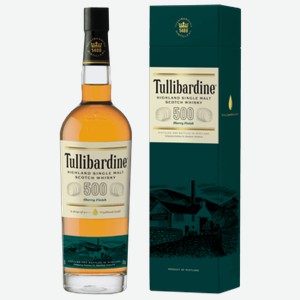 Виски Tullibardine 500 Sherry Finish 0,7 л в подарочной упаковке