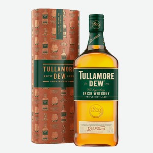 Виски Tullamore D.E.W. 0,7 л в подарочной упаковке туба