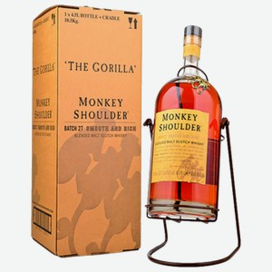 Виски Monkey Shoulder 4,5 л в подарочной упаковке + качели