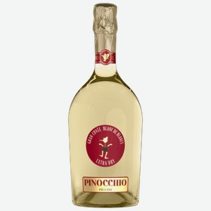 Вино игристое Piccini Pinocchio Grand Cuvee Blanc de Blanc Extra Dry белое брют 0,75 л