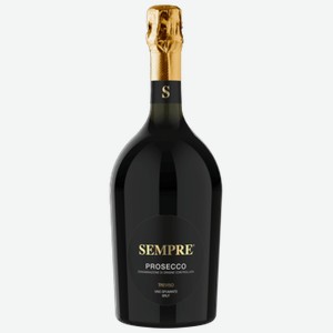 Вино игристое Sempre Prosecco Treviso Brut белое брют 0,75 л