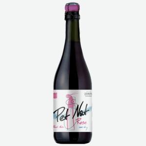 Вино игристое Шато Двуморье Pet Nat Pinot Noir розовое полусухое 0,75 л