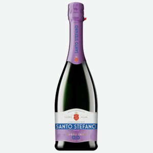 Напиток винный Santo Stefano Rosso Zero безалкогольный сильногазированный 0,75 л