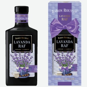 Ликер Baron Roussac Lavаndа Raf эмульсионный 0,5 л в подарочной упаковке