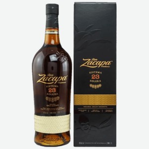 Ром Zacapa Centenario Solera Gran Reserva 23 года 1 л в подарочной упаковке