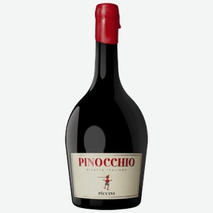 Вино Piccini Pinocchio красное полусухое 0,75 л