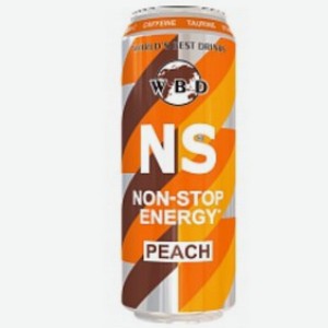 Напиток б/а тон. газ  NS PEACH  ж/б 0,45л Россия