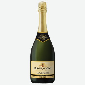 Вино игристое Багратиони Классик белое полусухое 0,75 л