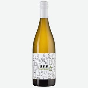 Вино UNA Pinot Blanc белое полусухое 0,75 л