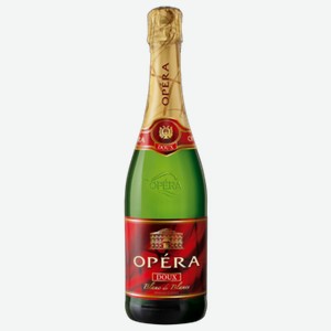 Вино игристое Opera Blanc de Blanc белое полусладкое 0,75 л