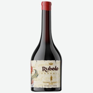 Вино Valery Zaharin Rubedo Reserve красное сухое 0,75 л