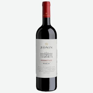 Вино Zonin Primitivo красное полусухое 0,75 л