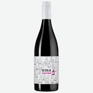 Вино UNA Pinot Noir красное полусухое 0,75 л