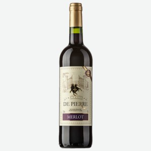 Вино Chevalier de Pierre Merlot красное сухое 0,75 л