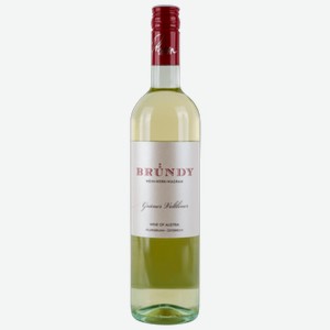 Вино Brundy Gruner Veltliner белое сухое 0,75 л