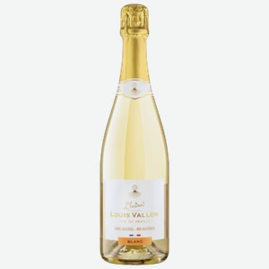 Напиток винный Louis Vallon L Instant Blanc Sans Alcool безалкогольный газированный белый полусухой 0,75 л