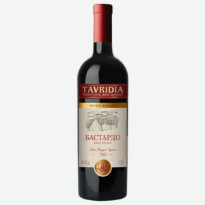 Вино Тавридия Бастардо красное полусухое 0,75 л