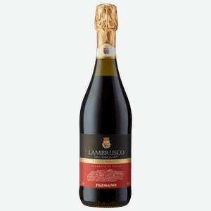 Вино игристое Paesano Lambrusco красное полусладкое 0,75 л