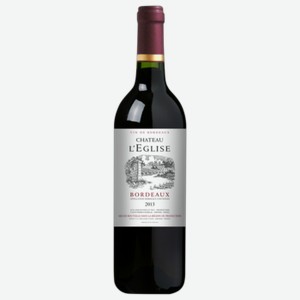 Вино Chateau L Eglise красное сухое 0,75 л